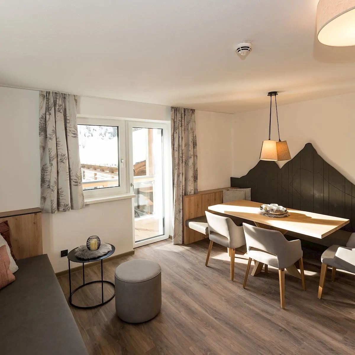 Woonkamer Zirm 6 | Zirmhof Appartementen in Saalbach