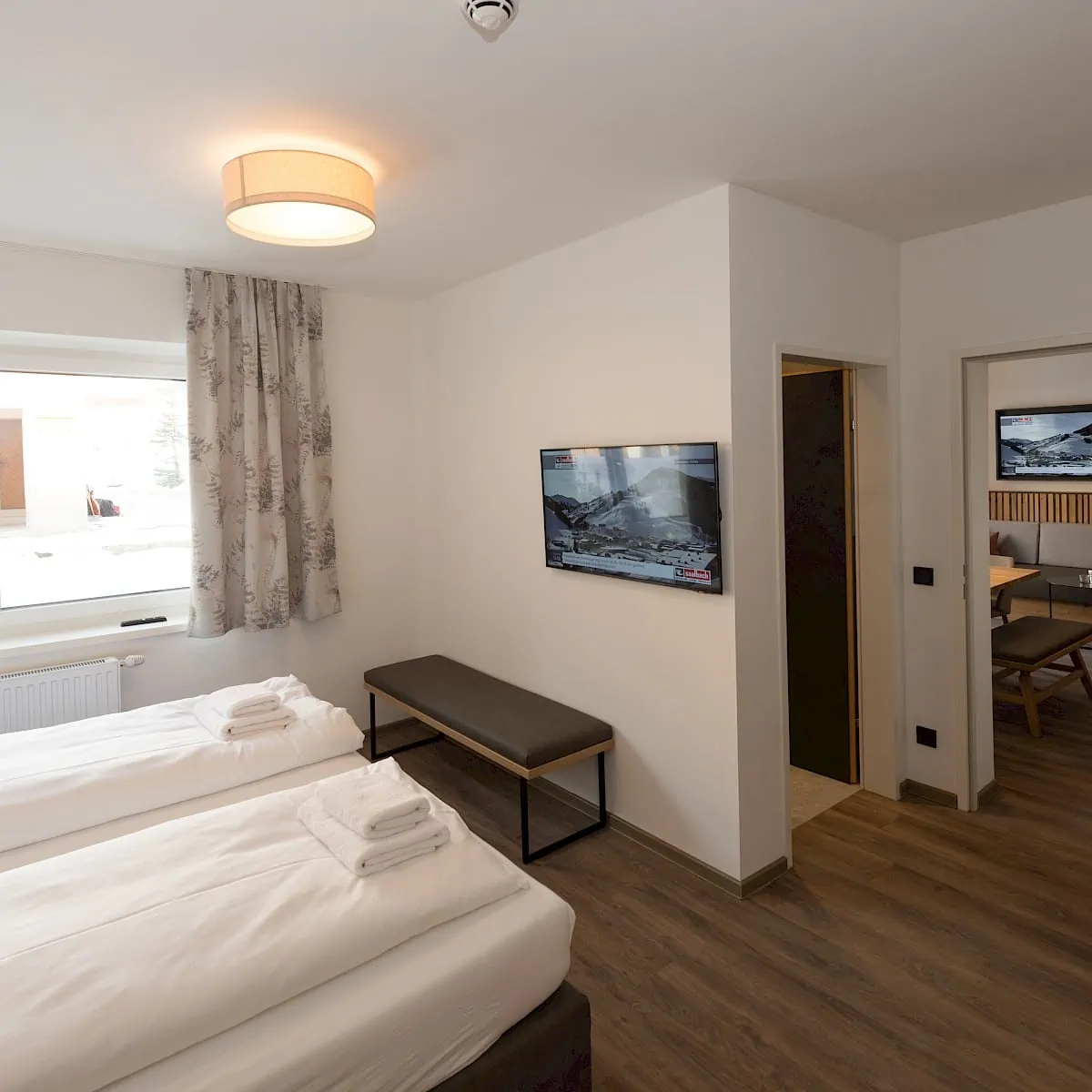 Familienzimmer mit Stockbett Zirm 2 | Zirmhof Apartments in Saalbach