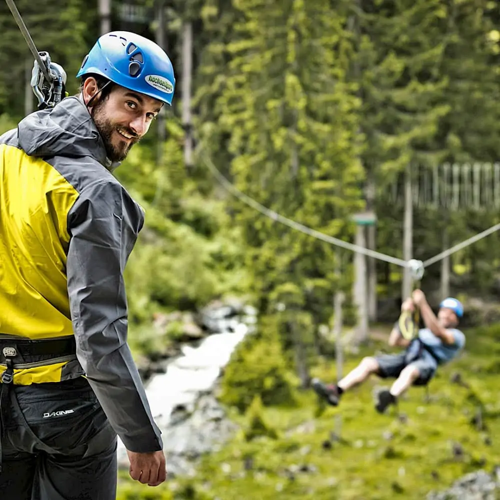 Hochseilpark im Talschluss von Saalbach Hinterglemm | Zirmhof Apartments