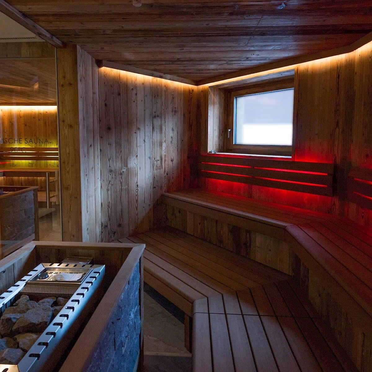 Kräutersauna im Zirmhof Apartments in Saalbach