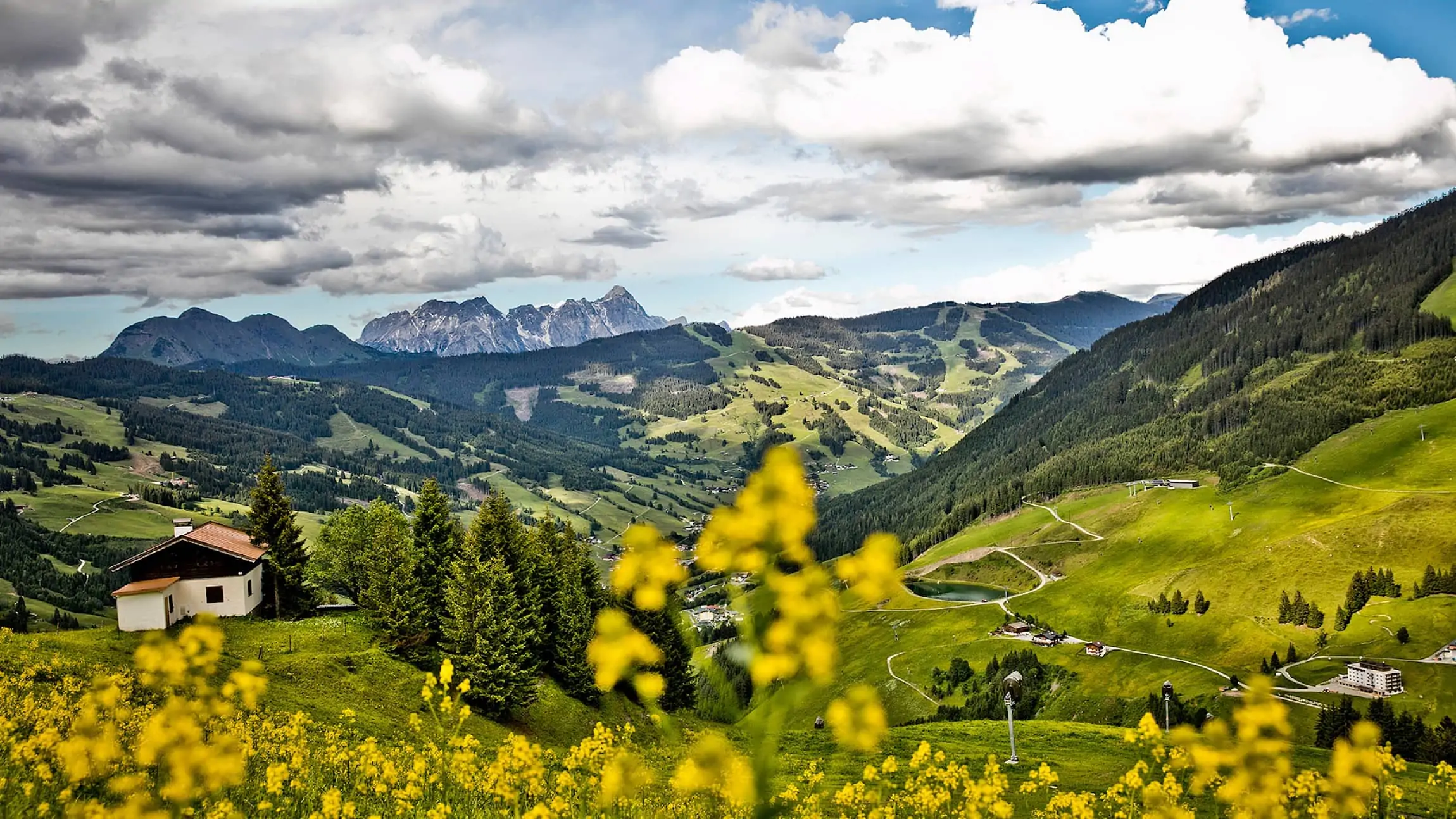 Sommerpanorama Saalbach Hinterglemm | Zirmhof Apartments