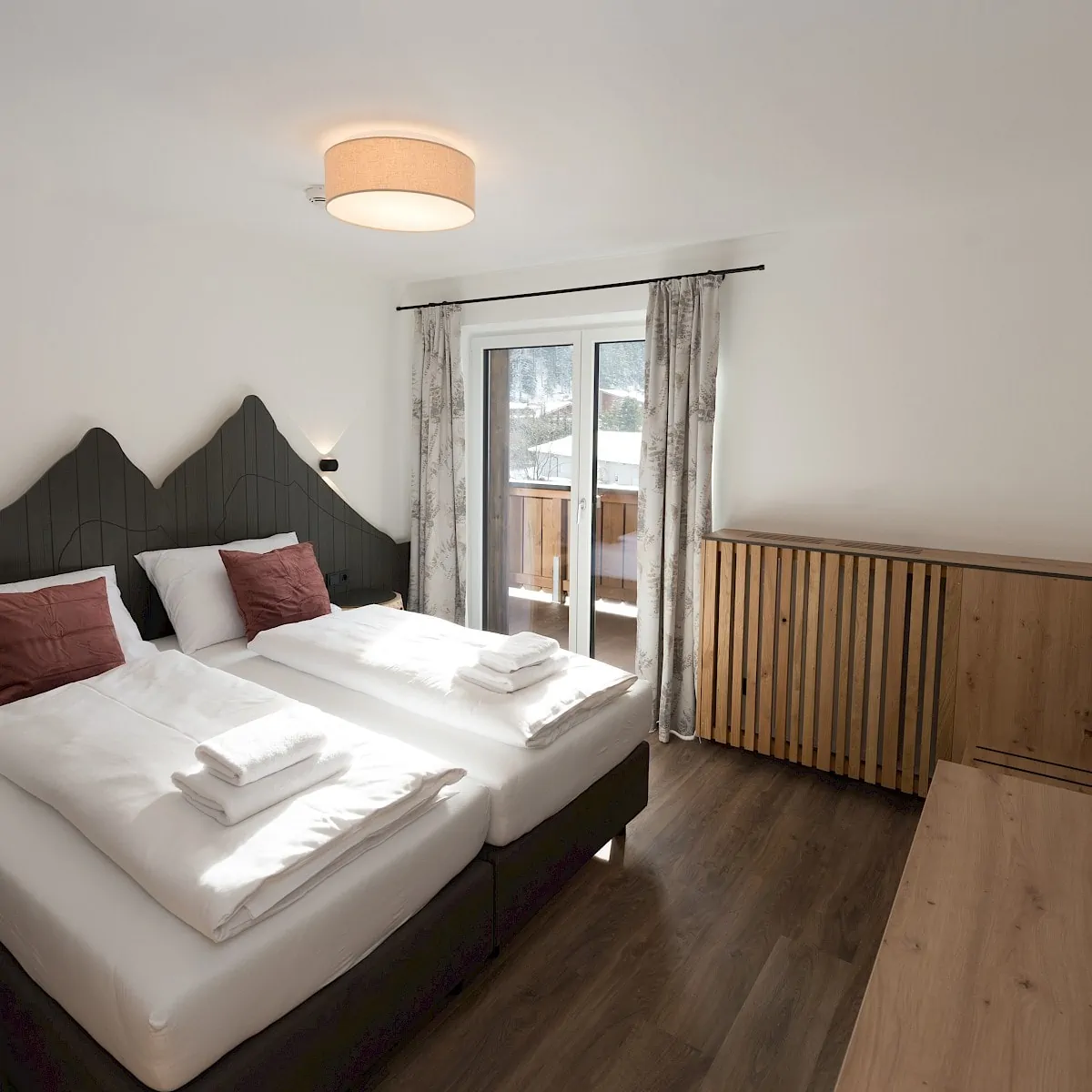 Slaapkamer in Zirm 13 | Zirmhof Appartementen in Saalbach