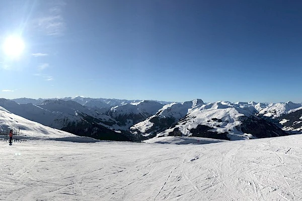 Oriënteren in skigebied Saalbach